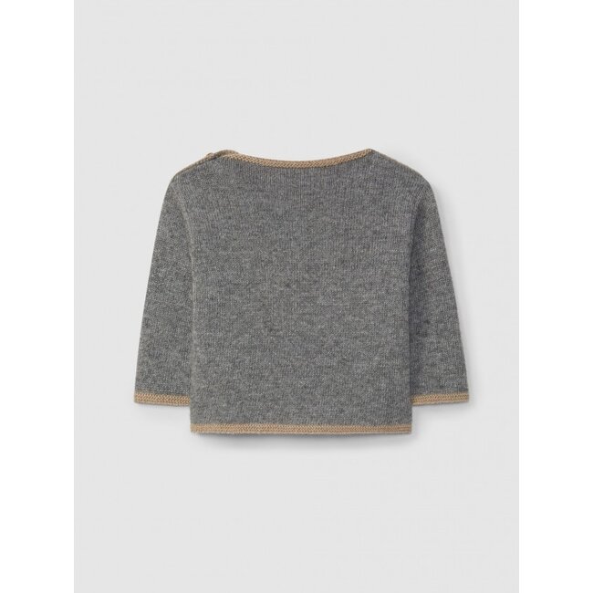 5W006  KNITTED"CATS" SWEATER 89 Grey