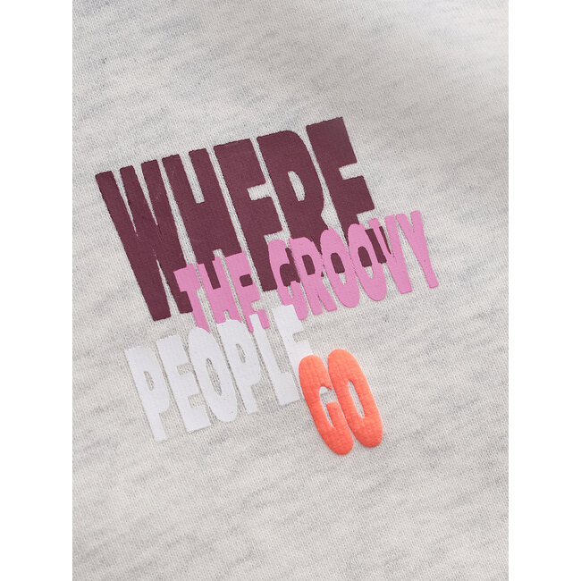 Sweater Melange White 1103 Cloud