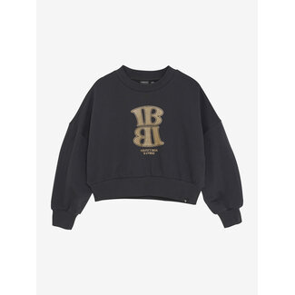 Indian Blue Jeans Sweater Lava Dye  Grey 1919 Phantom