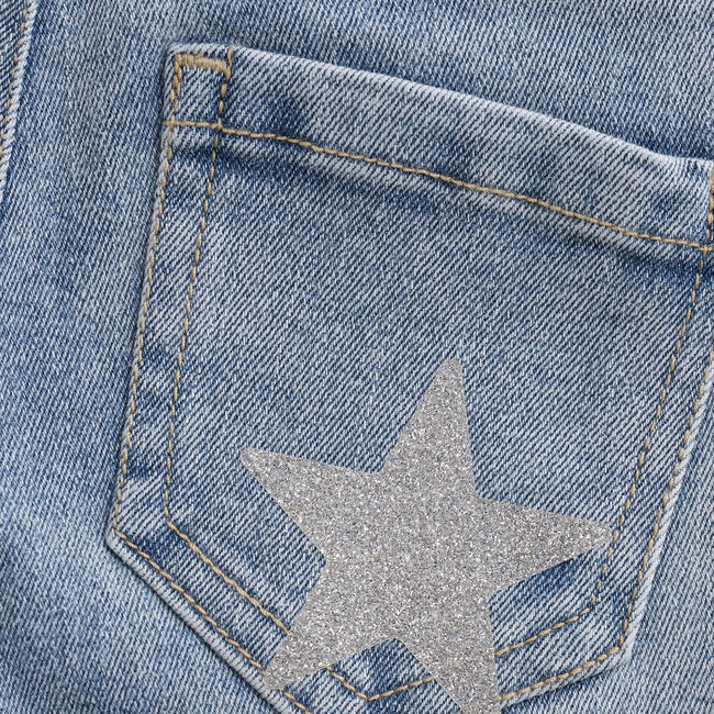 2400 Flared Fit Stars Blue 7151 Medium Denim
