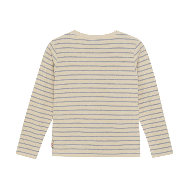 T-shirt LS Small Stripe Grey 1220 Medium Grey Melange