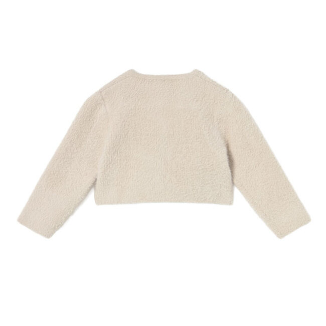Furry cardigan                62 Sand