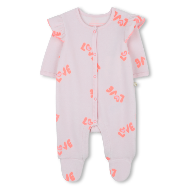 ENSEMBLE TEXTIL SET PYJAMA+SLABBETJE LICHT ROZE