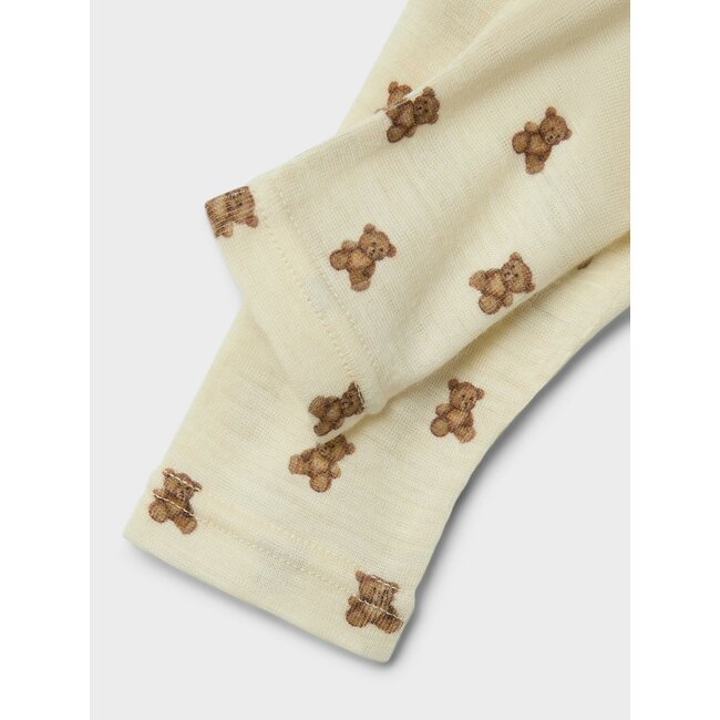 NBNNalu Slim Wo/Mo Legging Turtledove melange