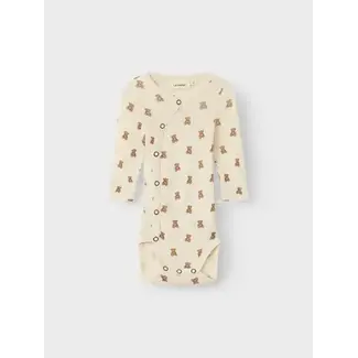 Lil'Atelier NBNNalu Wo/Mo LS Slim Wrap Body Turledove melange