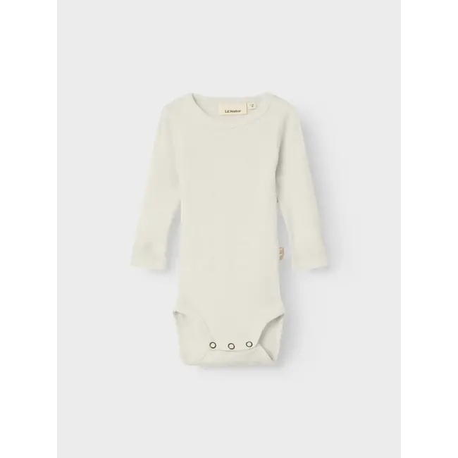 NBNNalu Rib Wo/Mo Ls Slim Body Turtledove Melange