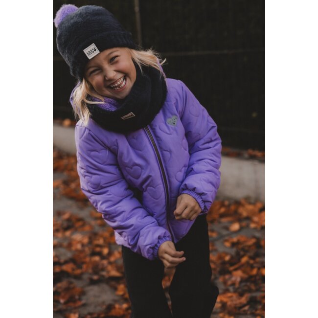 Little quilted hearts outerwear jack 602 BRIGHT LILAC
