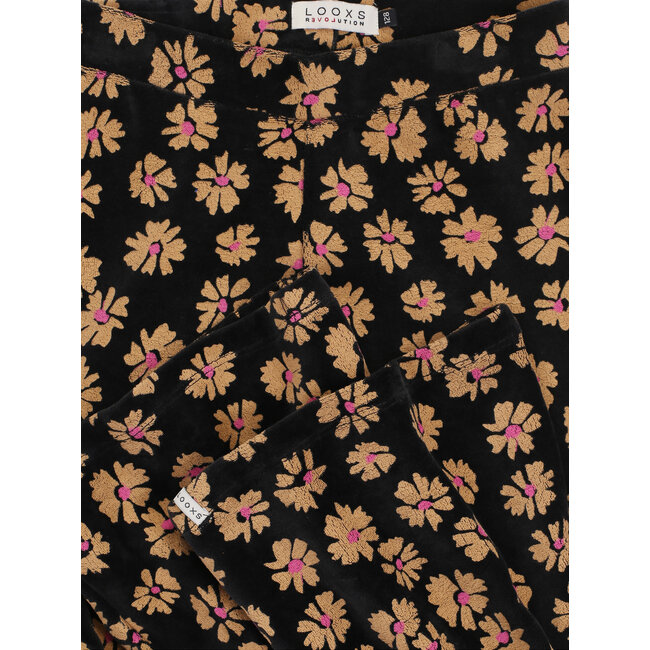 2531-7609-980 Little velvet flaire pants 980 soft winterflower