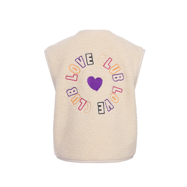 2531-7016-008 Little teddy gilet 8 Dove white