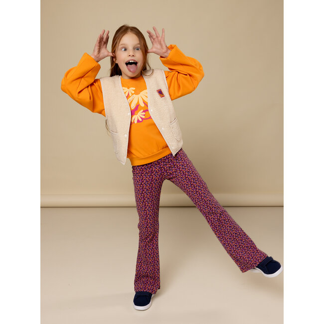 2531-7016-008 Little teddy gilet 8 Dove white