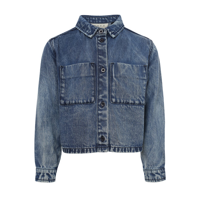 2531-5145-165 10Sixteen Denim Blouse 165 Jeans Blue