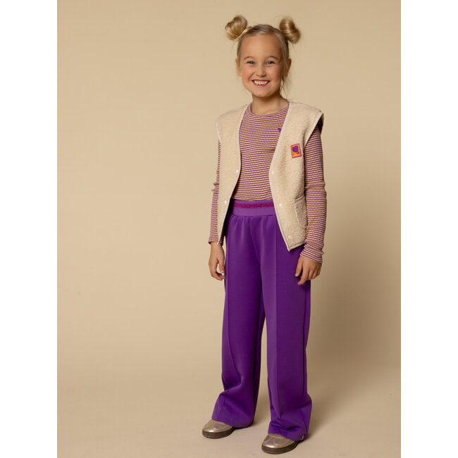 2531-7620-591 Little sporty scuba sweat pants 591 Violet purple