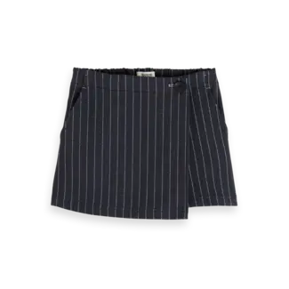 SCOTCH & SODA AMSTERDAM Pinstripe skort 030 Medium Grey Charcoal Cerulean Pinstripe