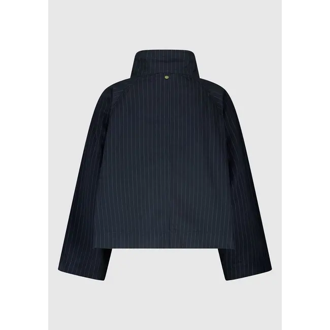 GIRLS LUNA JACKET 4832 Washed black stripe