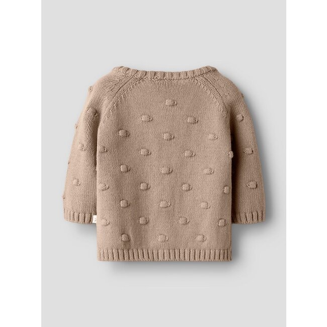 NBNGable LS Knit Cardigan Oxford Tan