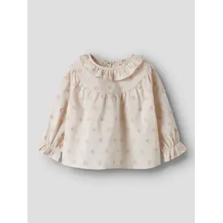 Lil'Atelier NBFNETHE LS LooseShirt Lil PastelParchment