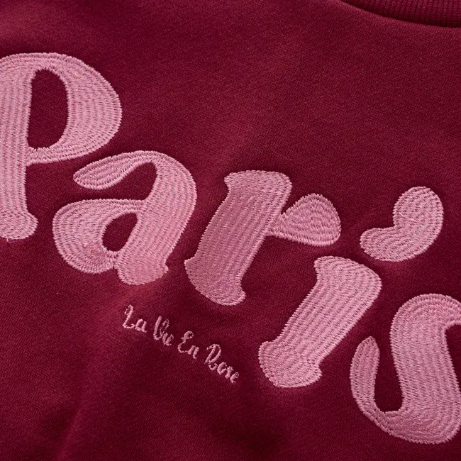 Sweater Crochet Burgundy 4550 Red Plum