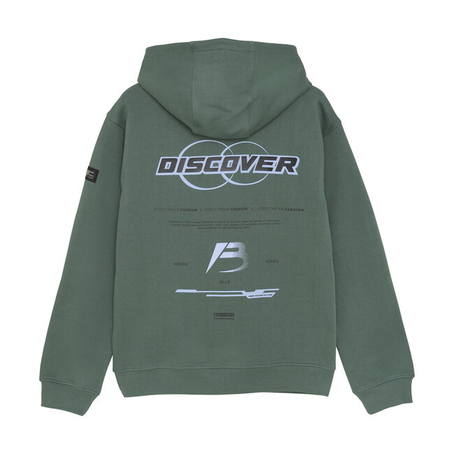 Oversized Hoodie Discover Green 9651 Dark Forest