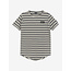 T-Shirt Stripe Badge  Grey 1231 Light Grey Melange