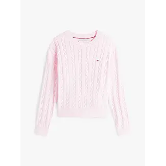 Tommy Hilfiger CABLE SWEATER, TOG Light Pink