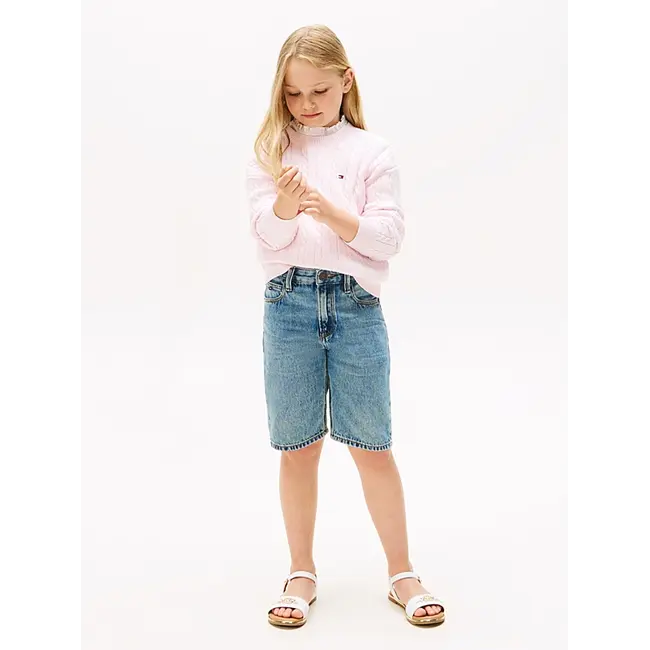 CABLE SWEATER, TOG Light Pink