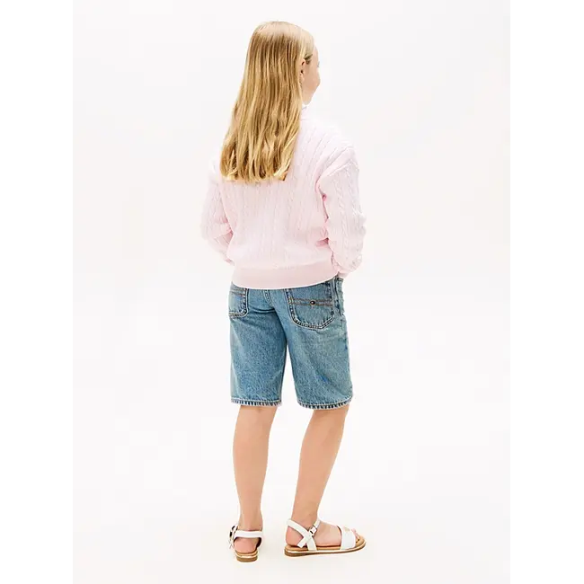 CABLE SWEATER, TOG Light Pink