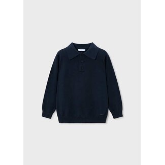 Mayoral L/s knit polo                 27 Navy