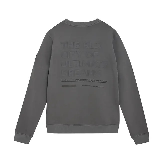 Sweater RLX Backprint  Grey 1804 Poppy Seed