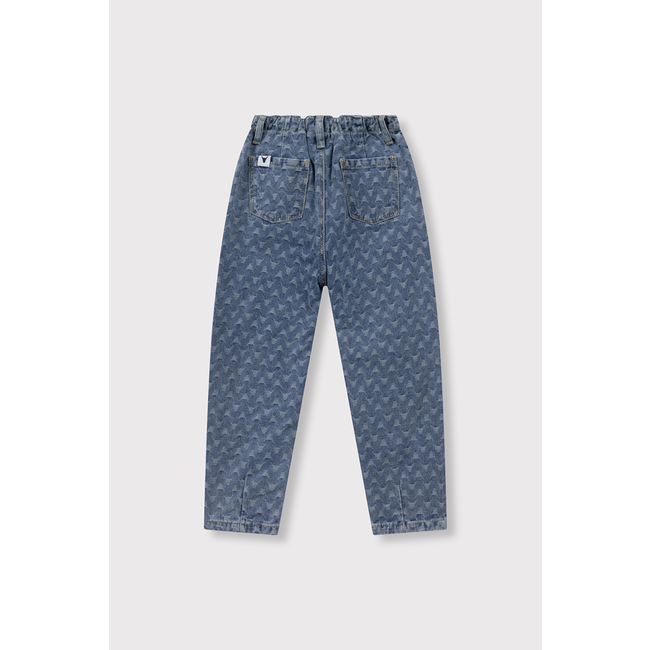 Kids Woven tapered bull denim pants