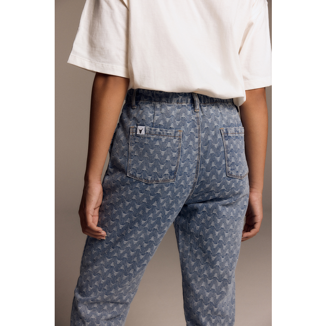 Kids Woven tapered bull denim pants