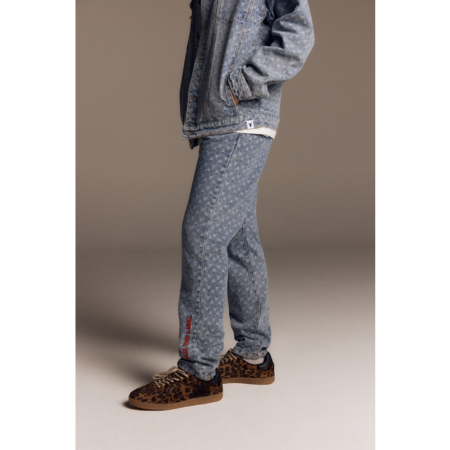 Kids Woven tapered bull denim pants