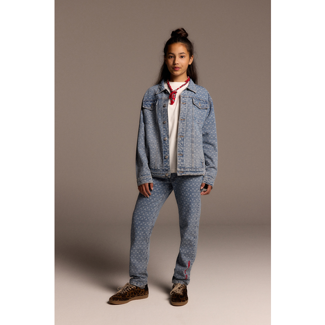 Kids Woven tapered bull denim pants