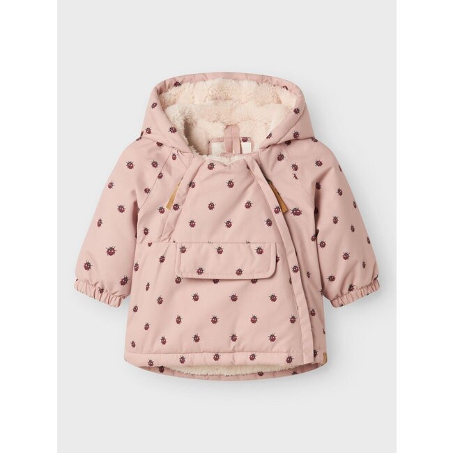 Nbflasnow05 Jkt Aop Fo Misty rosé/ladybug