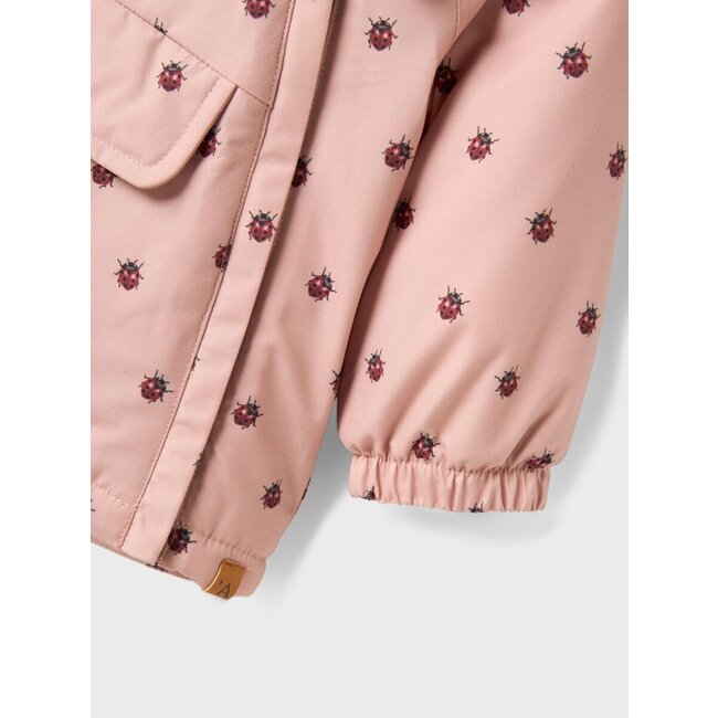 Nbflasnow05 Jkt Aop Fo Misty rosé/ladybug