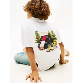 Tommy Hilfiger CAMP TOMMY PRINT TEE, YBR White