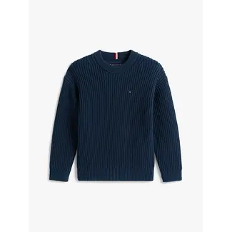 Tommy Hilfiger HALF CARDIGAN C-NECK, C1G Dark Night Navy