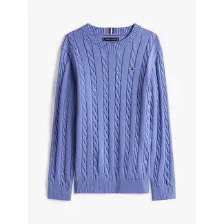Tommy Hilfiger COTTON CABLE SWEATER, C6D Soft Sapphire