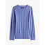 COTTON CABLE SWEATER, C6D Soft Sapphire