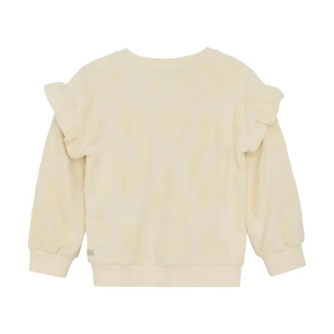 Sweater Jaquard Ruffle White 1700 Off White