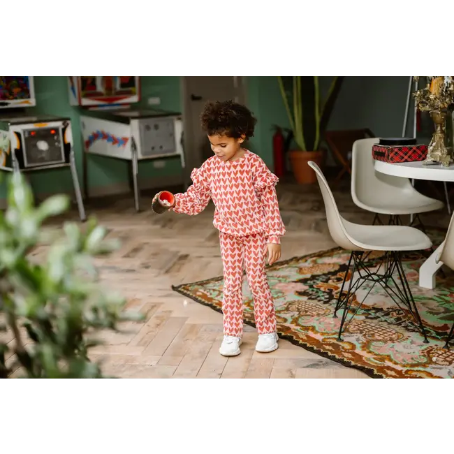 Flared Heart Pants Rose 5013 Pale Mauve