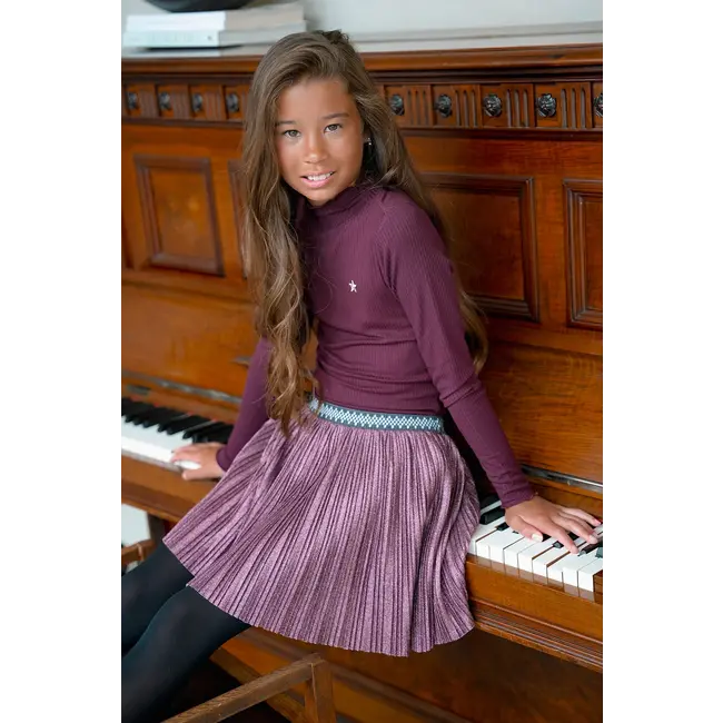 Eef Flo girls basic rib coll 615 Cherry