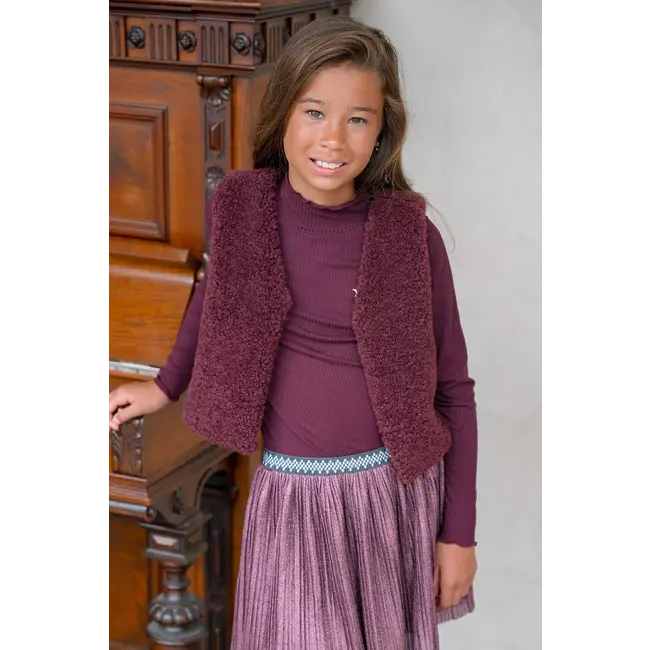 Eef Flo girls basic rib coll 615 Cherry