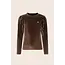 Esmay Flo girls velvet top 470 Choco