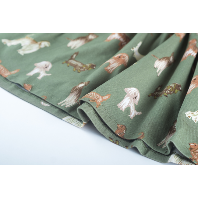 Dress long sleeves NEL-SG-52-A K KHAKI