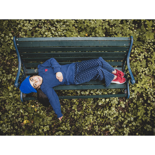 2532-7641-988 Little heart denim wide leg pants 988 Denim Hearts