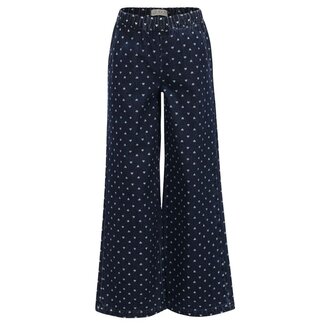 Looxs Little 2532-7641-988 Little heart denim wide leg pants 988 Denim Hearts