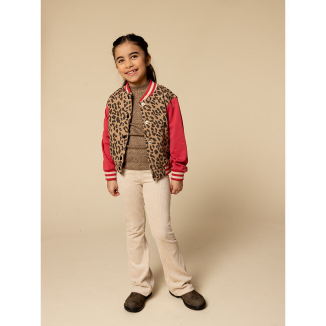 2532-7606-032 Little velvet rib flaire pants 32 soft sand