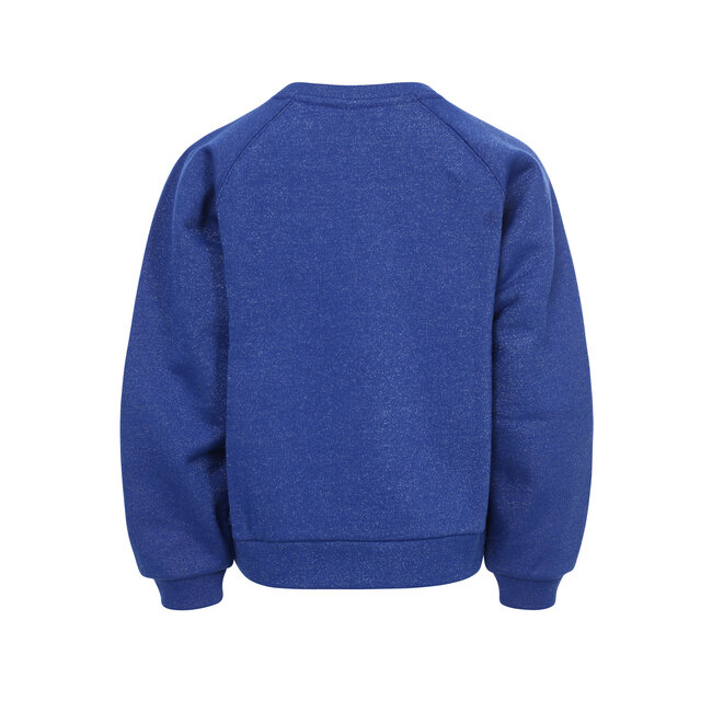 2532-7339-186 Little lurex sweater 186 Kobalt blue