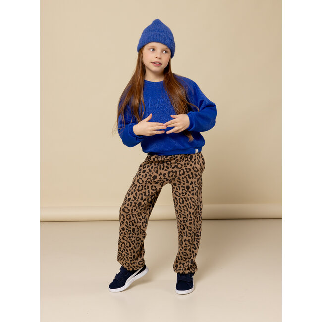 2532-7339-186 Little lurex sweater 186 Kobalt blue