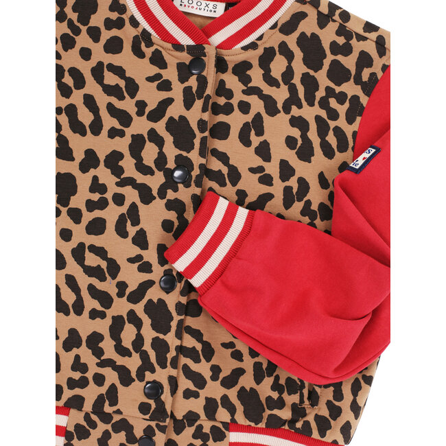2532-7335-924 Little sweat baseball jacket 924 Leopard AO